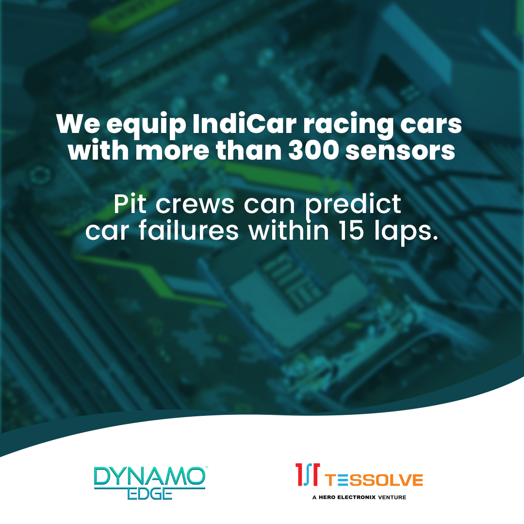 DynamoEdge has equipped IndyCar’s teams with a real time AI application that analyzes over 300 sensors simultaneously, and tells the pit crews what they need to do to win the race.